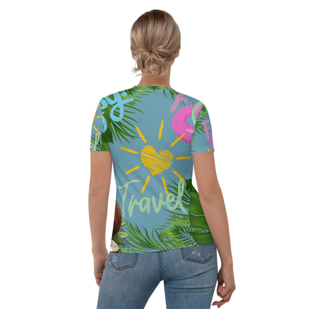 Damen-T-Shirt- Travel, Fun & Enjoy