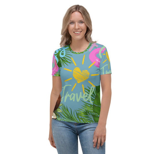 Damen-T-Shirt- Travel, Fun & Enjoy