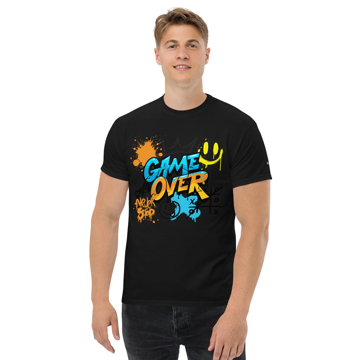 Klassisches Herren T-Shirt - Game Over Druck