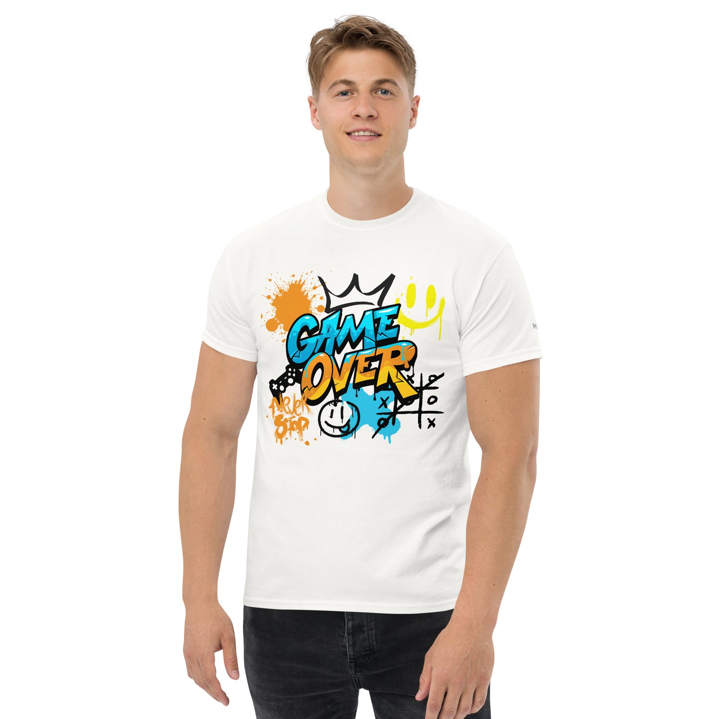 Klassisches Herren T-Shirt - Game Over Druck