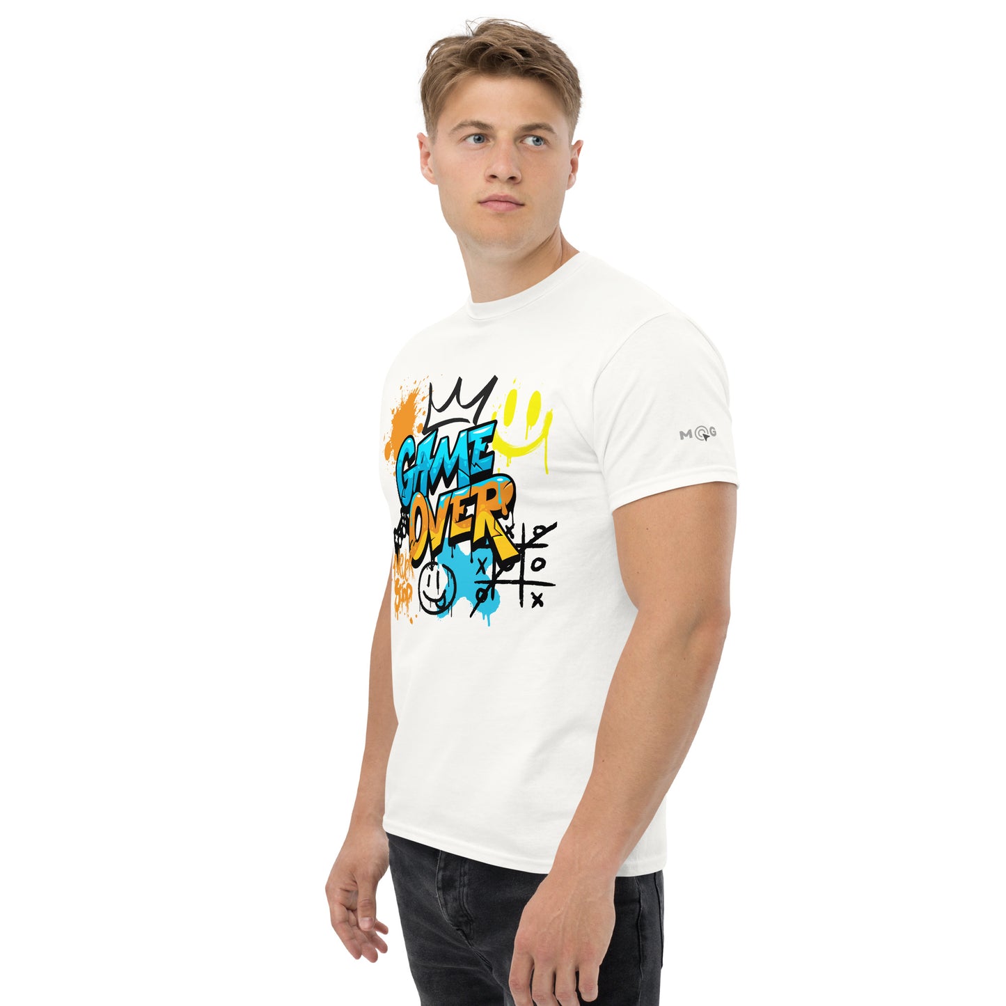 Klassisches Herren T-Shirt - Game Over Druck