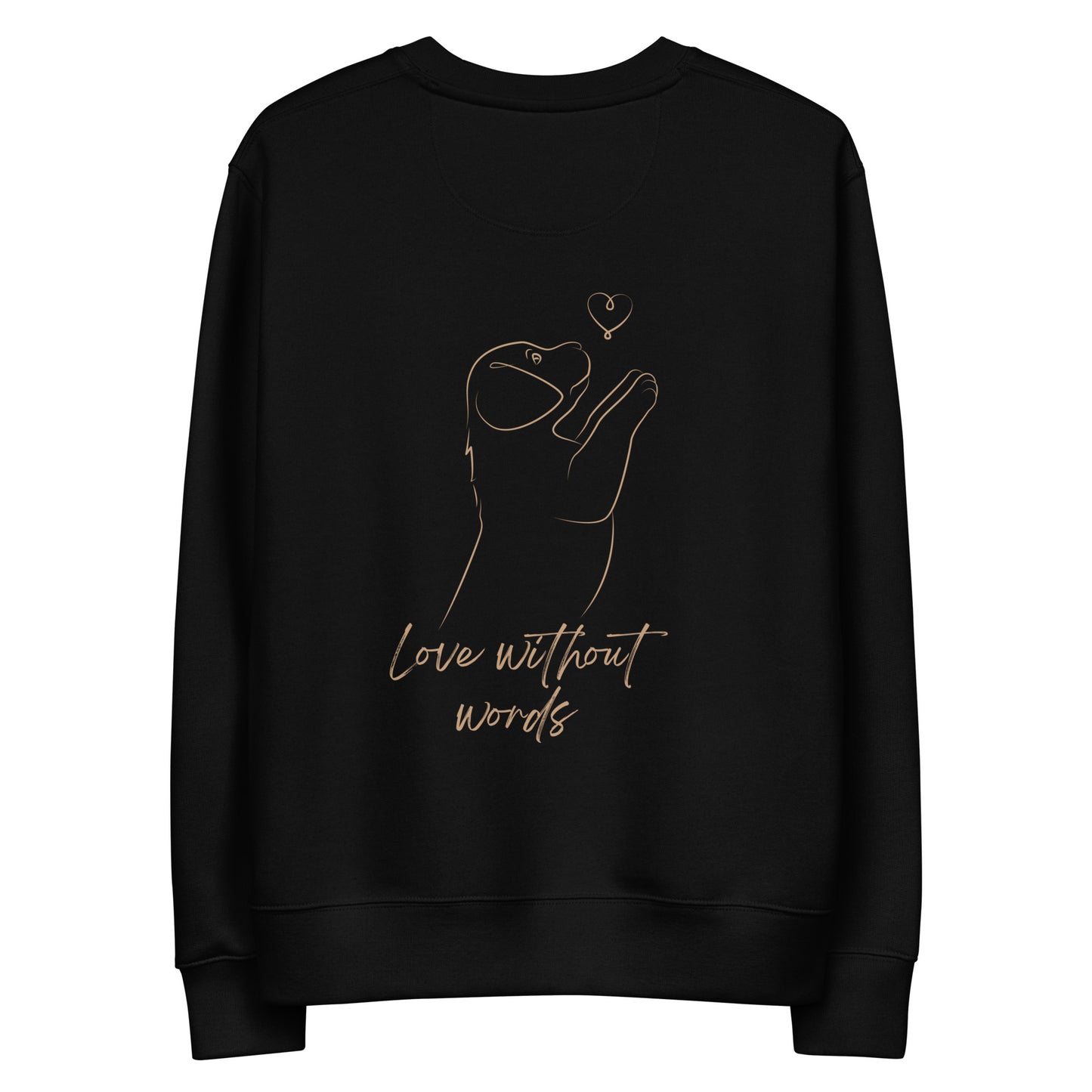 Unisex Bio-Pullover - Love without words