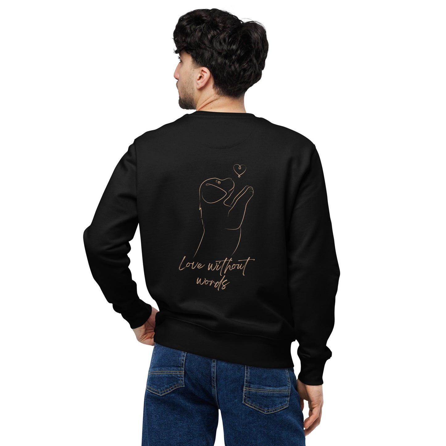 Unisex Bio-Pullover - Love without words