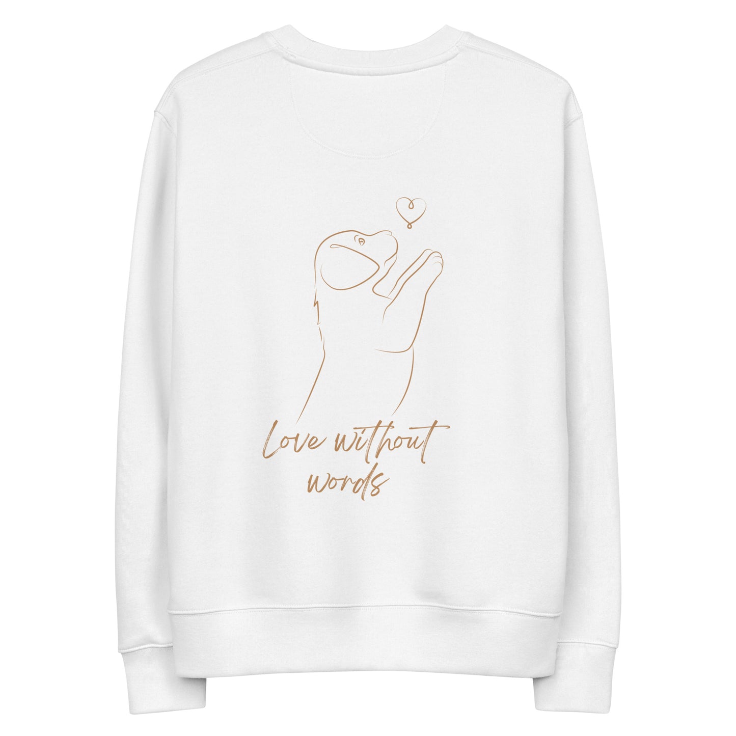 Unisex Bio-Pullover - Love without words