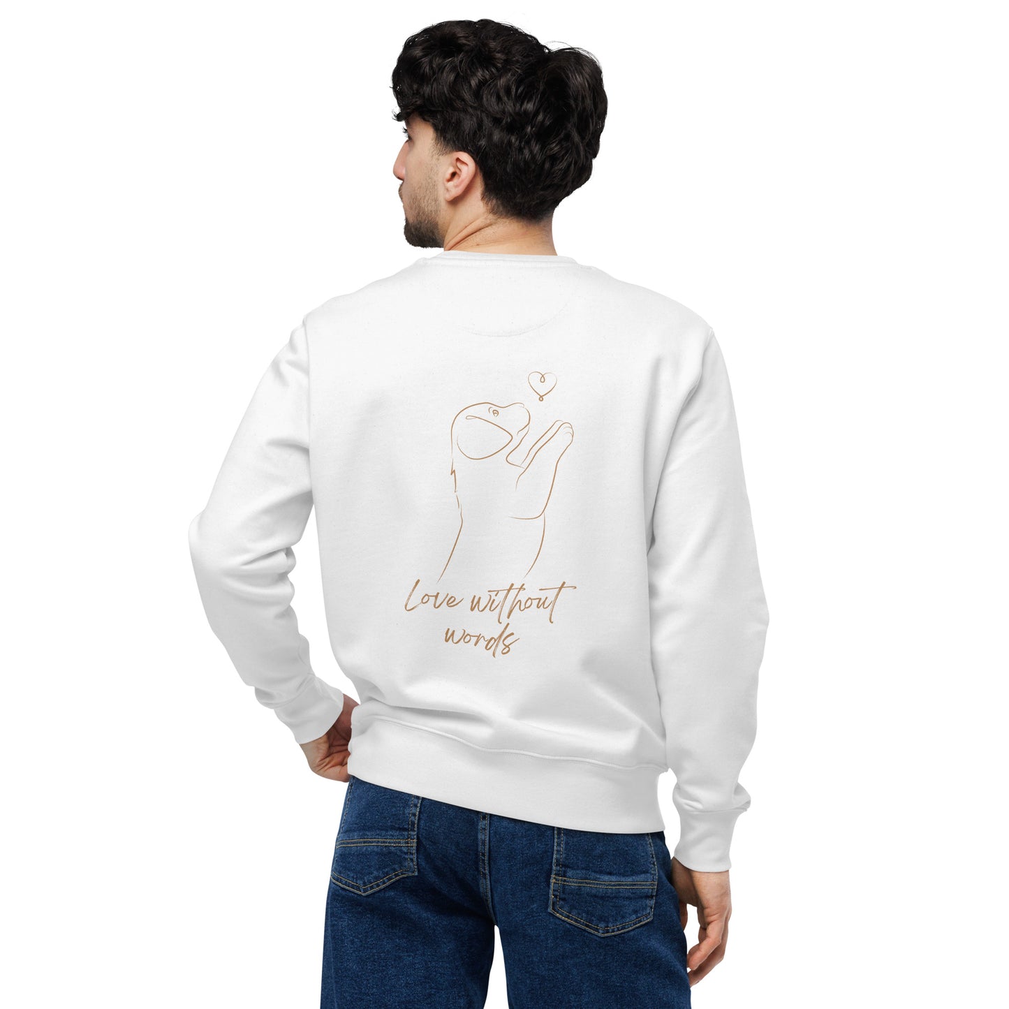 Unisex Bio-Pullover - Love without words