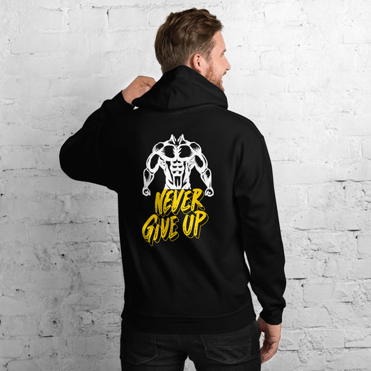 Unisex-Kapuzenpullover - Never give up