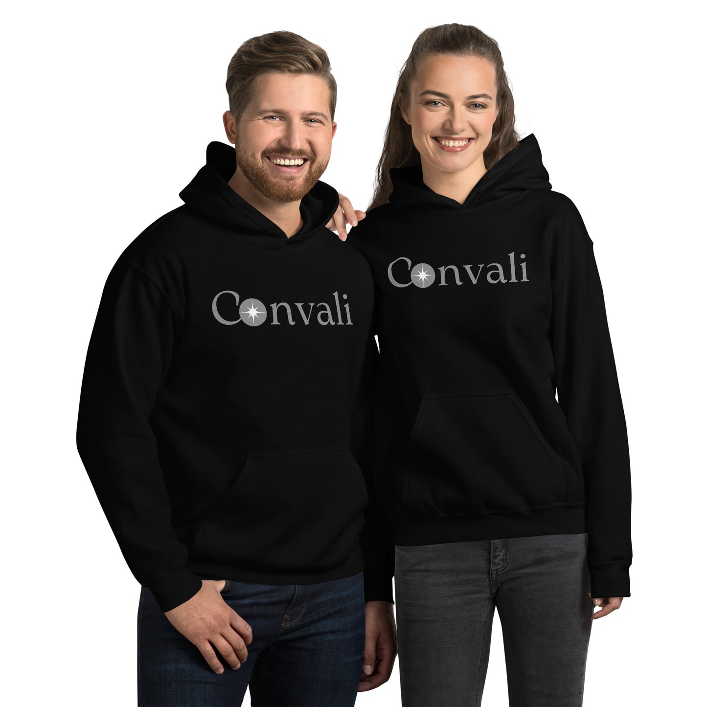 Convali Unisex-Kapuzenpullover_ Schriftzug vorne