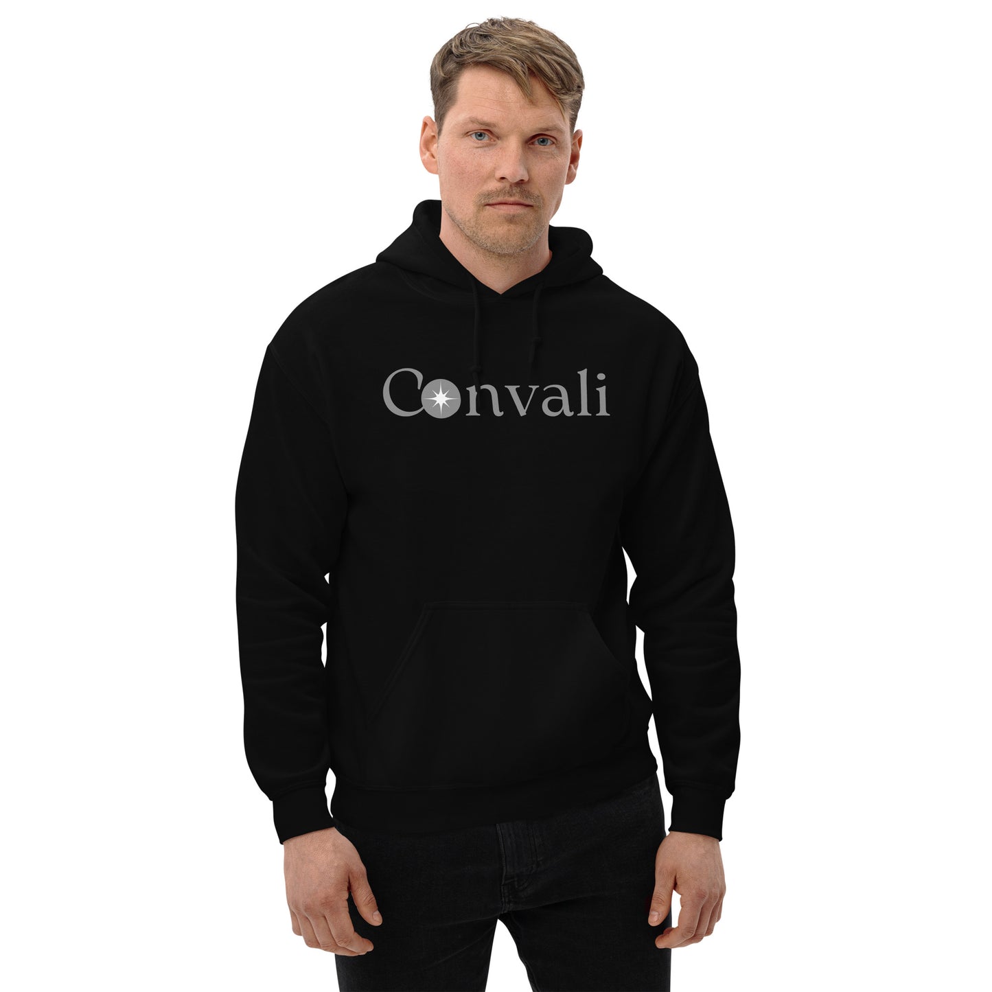 Convali Unisex-Kapuzenpullover_ Schriftzug vorne