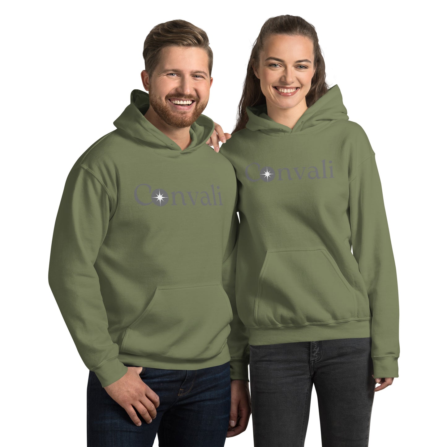 Convali Unisex-Kapuzenpullover_ Schriftzug vorne