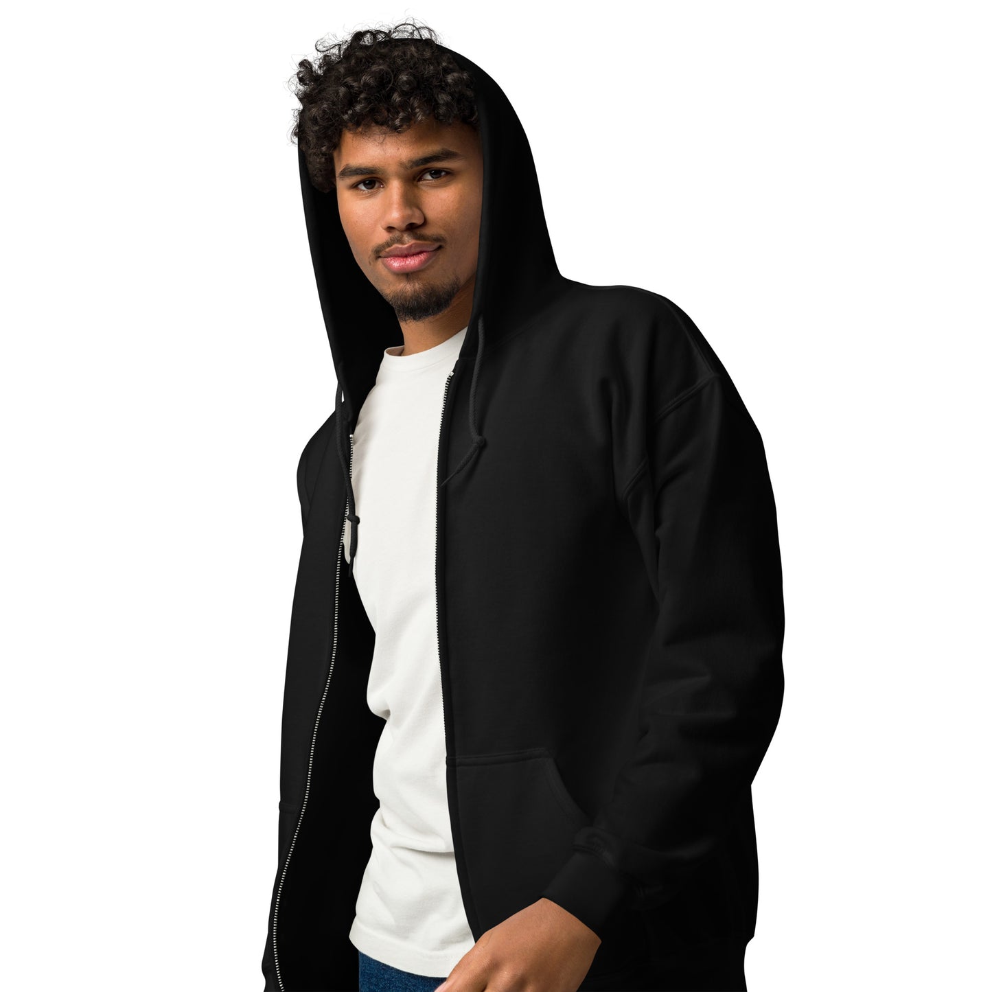 Herren Statement Heavy-Blend Zip Hoodie - life is a journey, not a destination