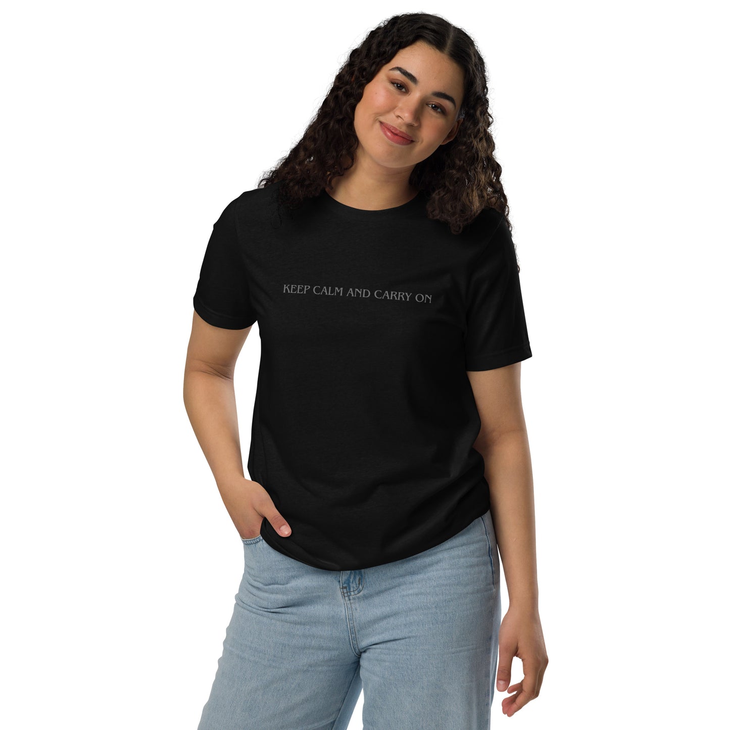 Essenzielles Unisex Bio-T-Shirt - keep calm and carry on