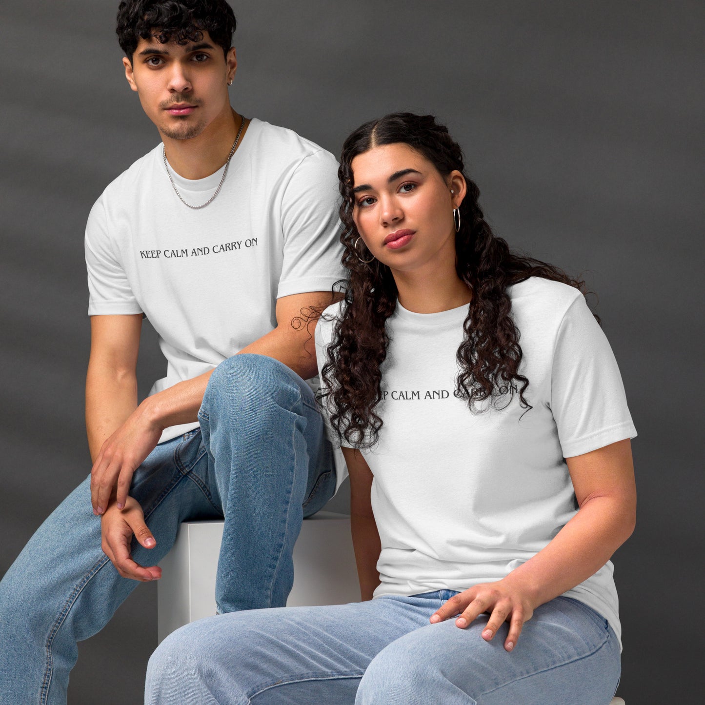 Essenzielles Unisex Bio-T-Shirt - keep calm and carry on