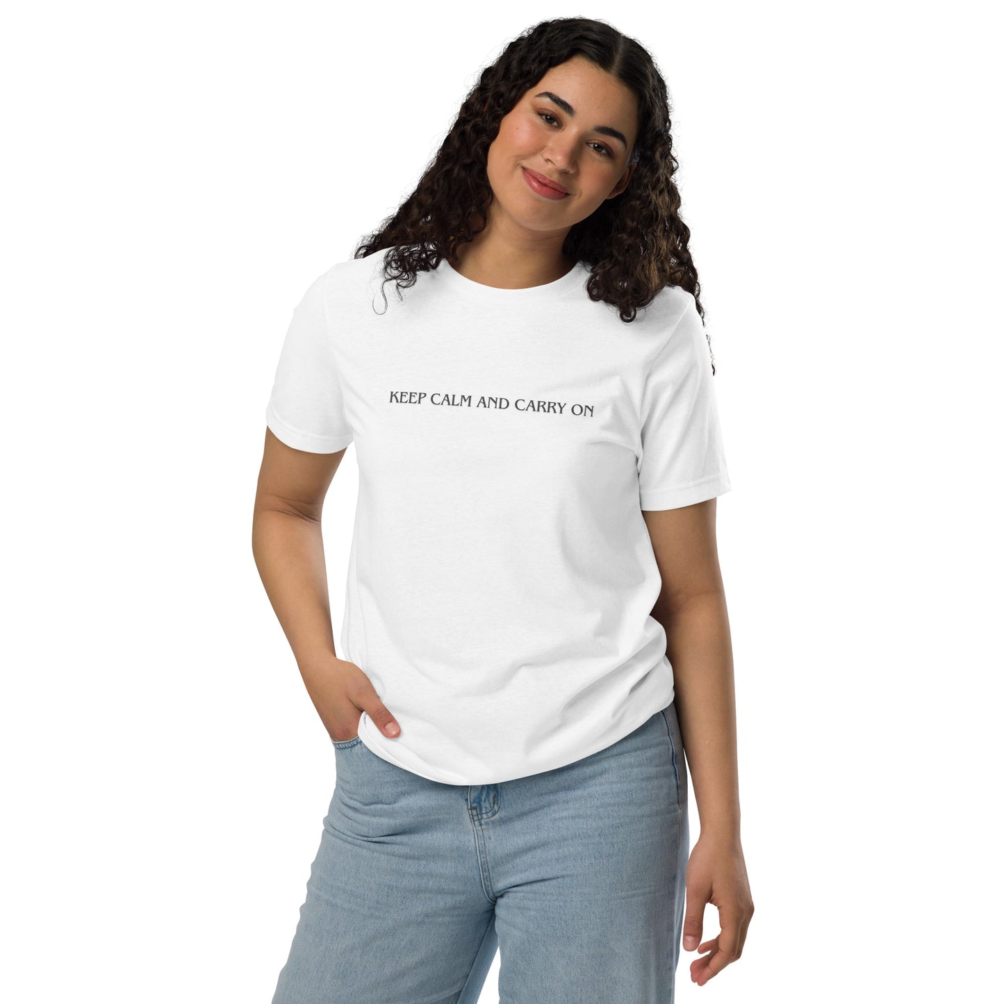 Essenzielles Unisex Bio-T-Shirt - keep calm and carry on