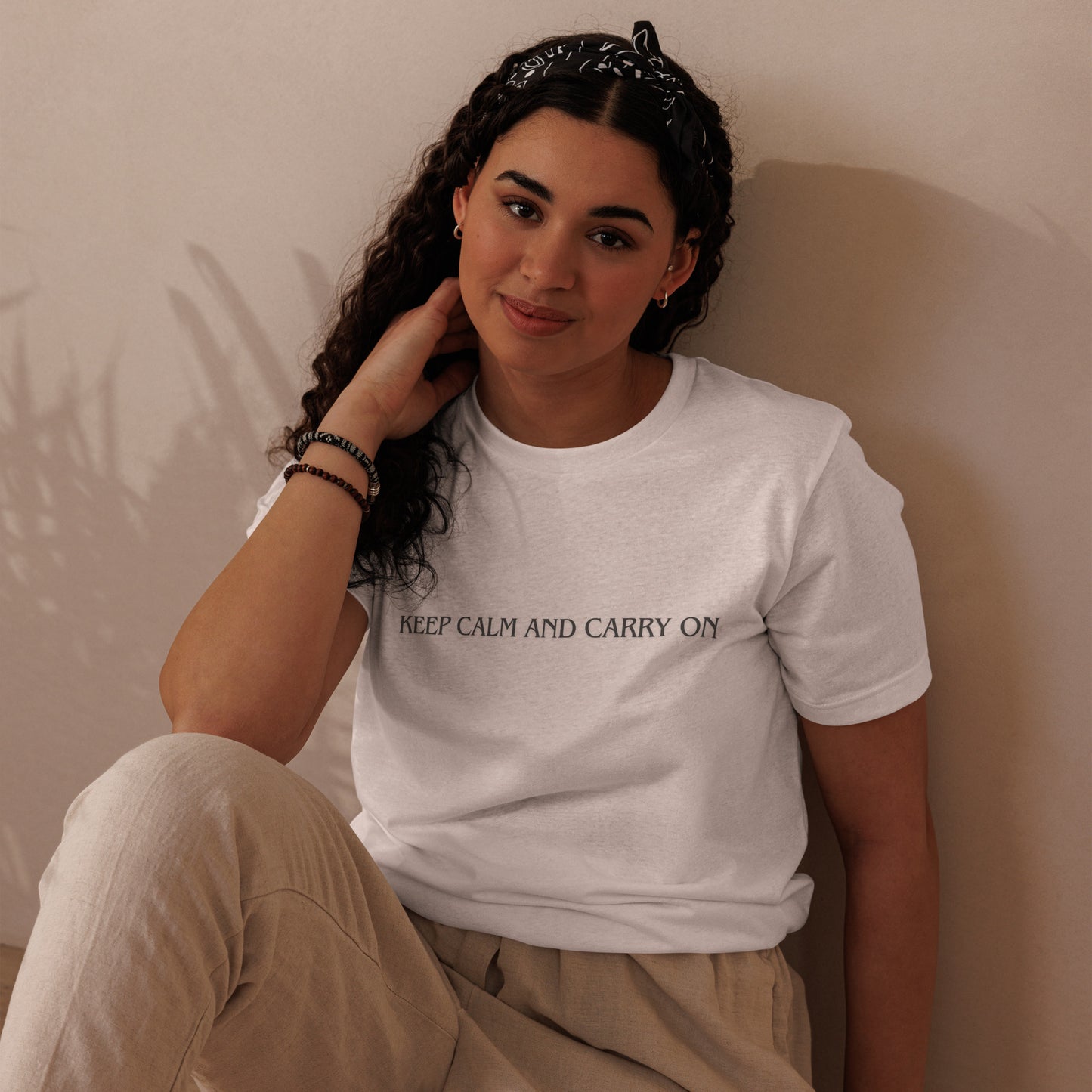 Essenzielles Unisex Bio-T-Shirt - keep calm and carry on