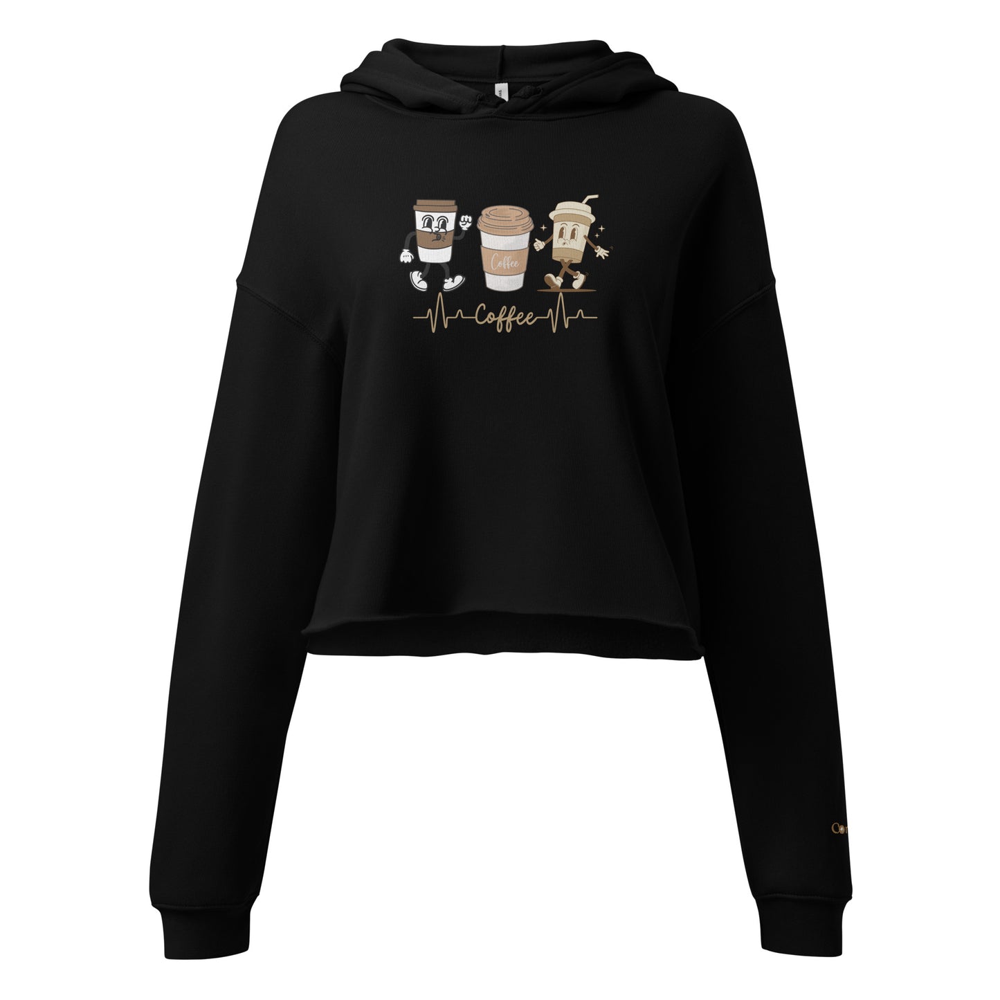 Dmen Crop-Hoodie -Coffee Love