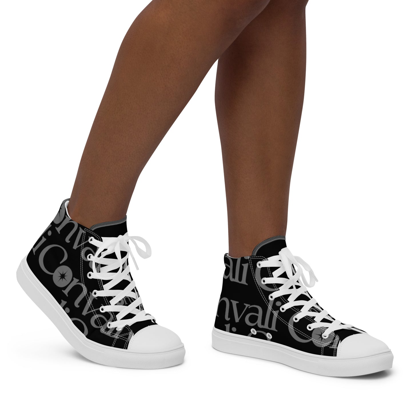 High-Top Leinenschuhe für Damen - Convali Print