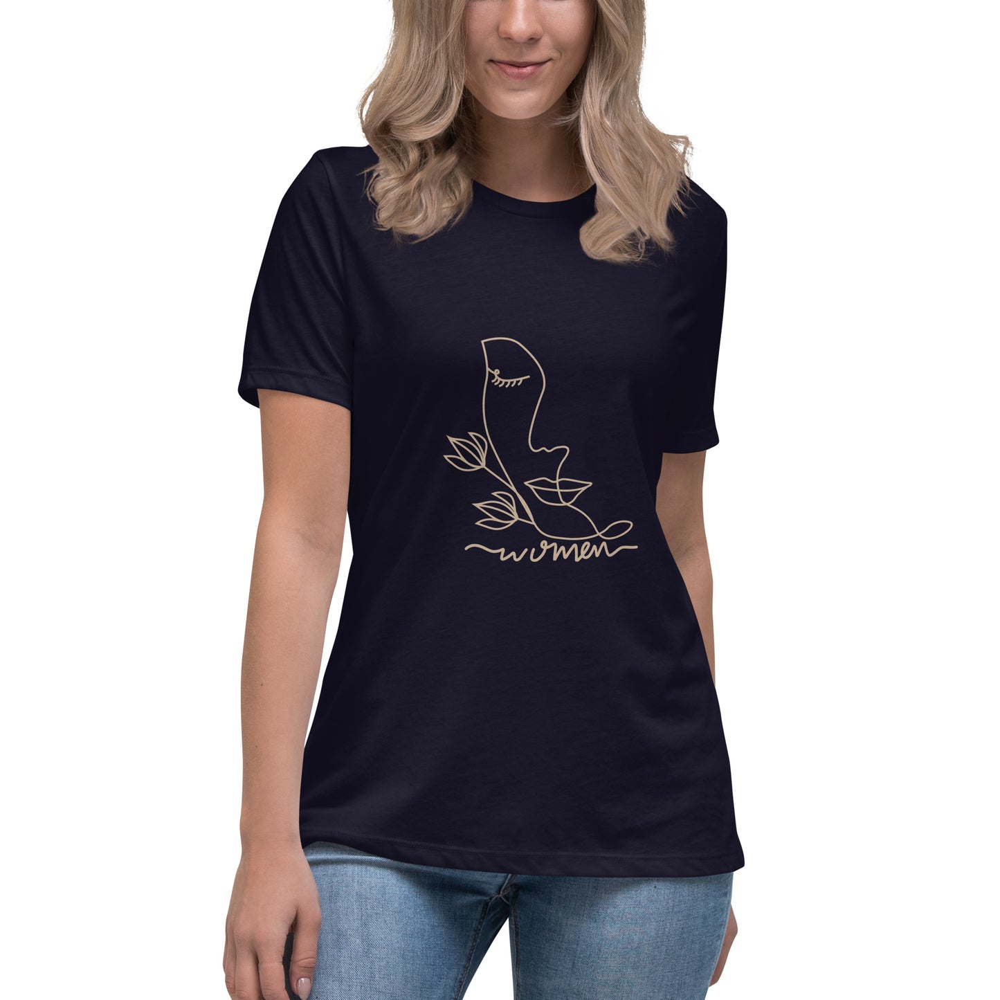 Lockeres Damen-T-Shirt- Women Grafik